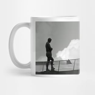 Bobby Moore statue among the clouds Wembley Stadium London Mug